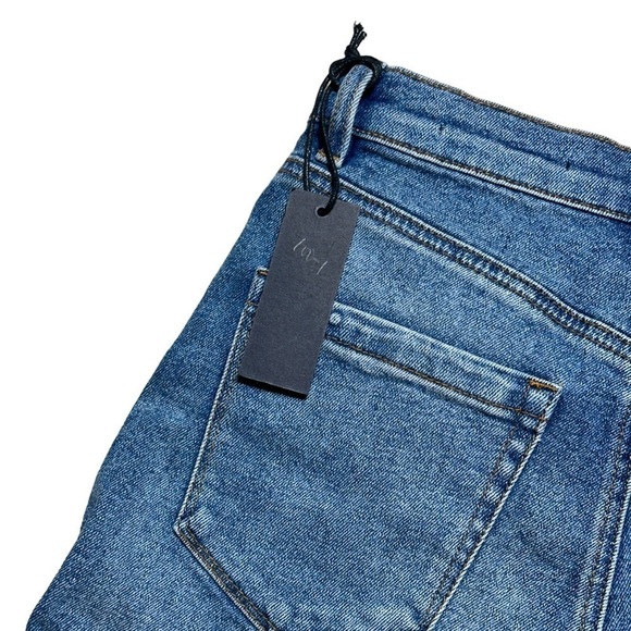 Blank NYC Medium Wash High Rise Rolled Denim Shorts US 27 - Picture 8 of 9